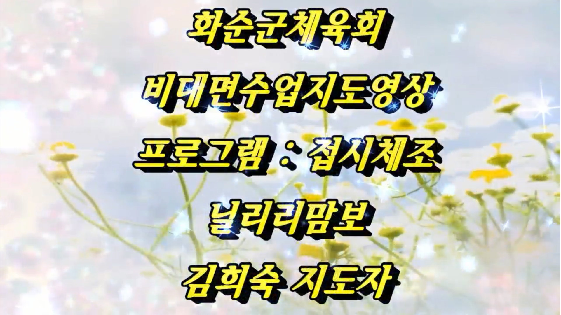 11월 화순군체육회-접시체조(닐리리맘보)